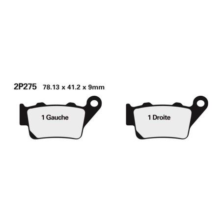 Juego pastillas de freno NISSIN 2P275NS Tra. 600 XT E. K 90-98 - motoscamaralweb.com