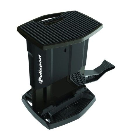 Caballete plegable movil de plástico Polisport negro 8982700006 - motoscamaralweb.com