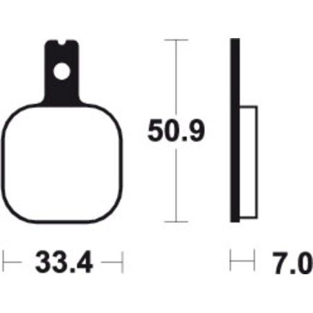 Pastillas de freno Tecnium MA156 Orgánicas - motoscamaralweb.com