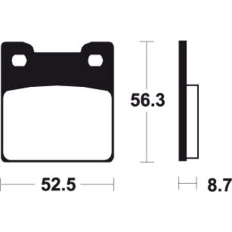 Pastillas de freno Tecnium MA201 Orgánicas - motoscamaralweb.com