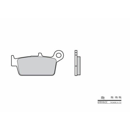 Pastillas de freno orgánicas Brembo 07010 - motoscamaralweb.com