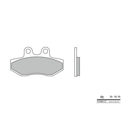 Pastillas de freno orgánicas Brembo 07089 - motoscamaralweb.com