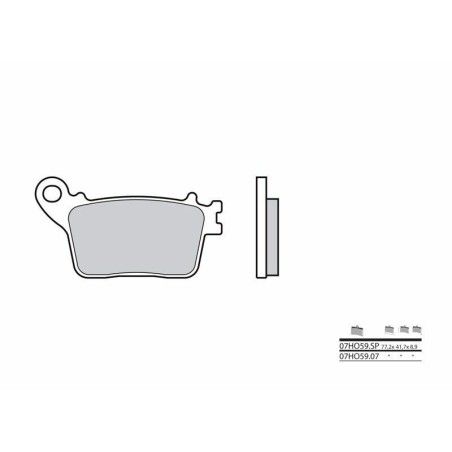 Pastillas de freno sinterizadas Brembo 07HO59SP - motoscamaralweb.com