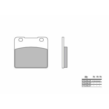 Pastillas de freno sinterizadas Brembo 07SU06SP - motoscamaralweb.com