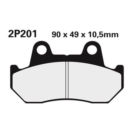 Juego pastillas de freno NISSIN 2P201NS Tra. CBR600F - motoscamaralweb.com