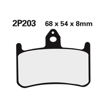 Juego pastillas de freno NISSIN 2P203ST Del. Honda RS250 - motoscamaralweb.com