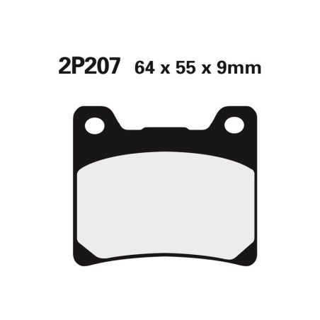 Juego pastillas de freno NISSIN 2P207NS Del. FJ1100 83 - motoscamaralweb.com
