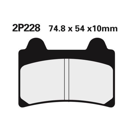 Juego pastillas de freno NISSIN 2P228NS Del. TZR250 87-89 - motoscamaralweb.com