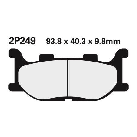 Juego pastillas de freno NISSIN 2P249NS - motoscamaralweb.com