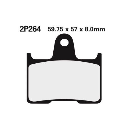 Juego pastillas de freno NISSIN 2P264NS Tra. 1200 XT - motoscamaralweb.com