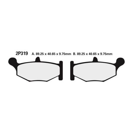 Juego pastillas de freno NISSIN 2P319NS Tra. GSXR600-750 06 - motoscamaralweb.com