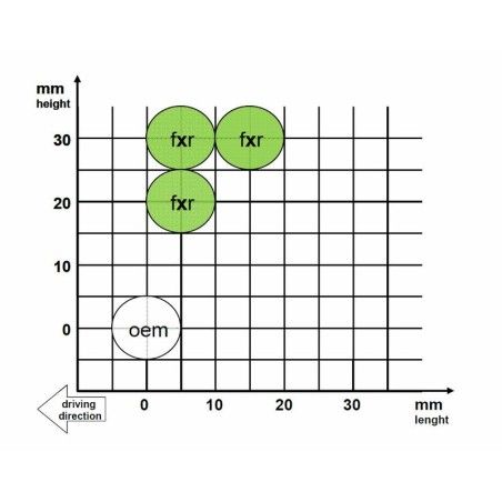 Estriberas retrasadas GILLES FXR. negro - motoscamaralweb.com