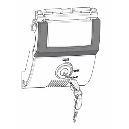 Cerradura para baúl SHAD SH48 gris titanio - motoscamaralweb.com