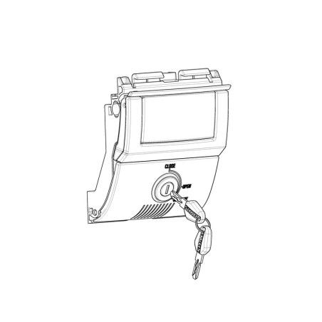 Mecanismo premium para maletas Shad SH58X/SH59X Llave negra - motoscamaralweb.com