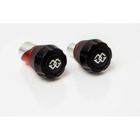 Protectores del eje delantero GILLES. negro / rojo - motoscamaralweb.com