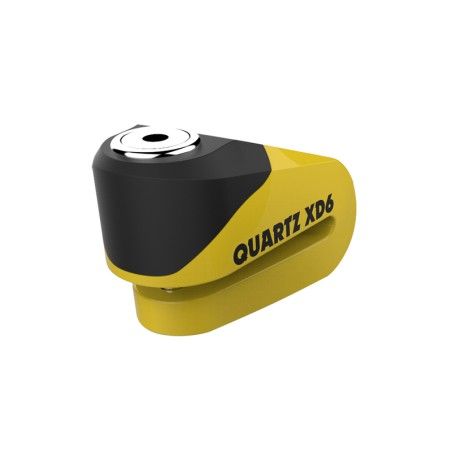 Candado de disco OXFORD Quartz XD10 - Ø10mm amarillo / negro - motoscamaralweb.com