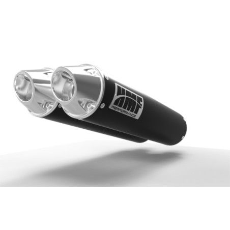 HMF Dual Performance Series Silencer - Black/ Euro Polaris RZR- motosc