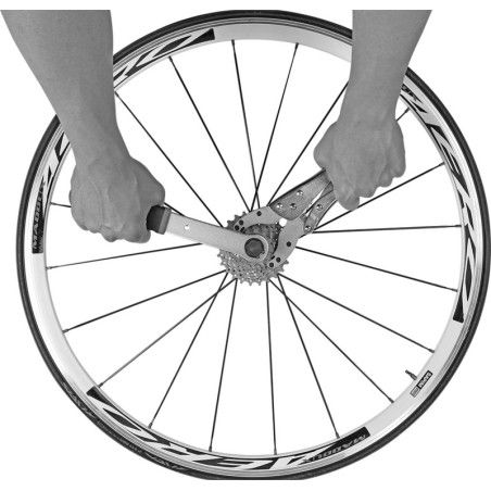 Mordaza suelta coronas y extractor de cassette Super B (coronas 10-17 dientes / cassettes 5-11 velocidades) - motoscamaralweb.co