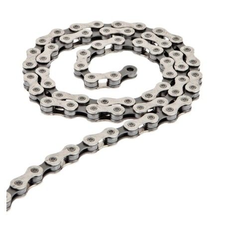 Cadena KMC X12 OEM 12 velocidades 126 eslabones plata/negra - motoscamaralweb.com