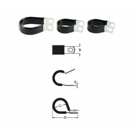 Aprieta cable BIHR inox de goma fino Ø19.1mm - motoscamaralweb.com