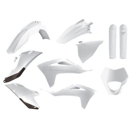 Kit de plástica POLISPORT blanco Gas Gas EC - motoscamaralweb.com