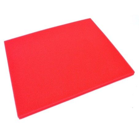 Pliego de espuma roja para filtro de aire (280x330x10mm) ARTEIN AF00000000040 - motoscamaralweb.com