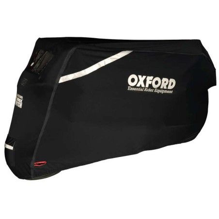 Funda cubremoto para exterior OXFORD Protex Stretch - Moto / Scooter - Negro - M - motoscamaralweb.com