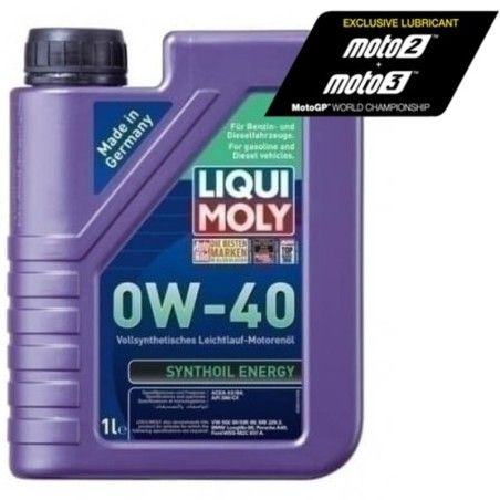 Botella 1L aceite 100% sintético Liqui Moly Synthoil Energy 0W-40 Polaris - motoscamaralweb.com