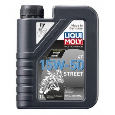 Botella de 1L aceite Liqui Moly HC sintético 15W-50 Street - motoscamaralweb.com