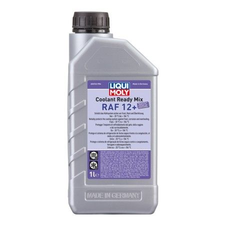 Botella de 1L líquido refrigerante anticongelante Liqui Moly Coolant Ready Mix RAF 12+ - motoscamaralweb.com