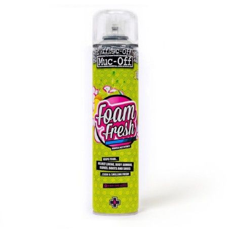 Espuma limpiador antibacteriano Muc-Off Helmet Foam Fresh Spray 400ml - motoscamaralweb.com