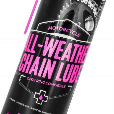 Grasa de cadena cerámica MUC-OFF All Weather Chain lube. spray 400 ml - motoscamaralweb.com