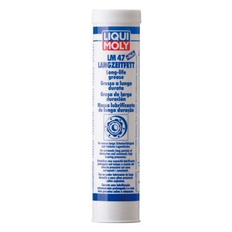 Cartucho 400g de grasa de larga duración Liqui Moly LM 47 +MOS2 - motoscamaralweb.com