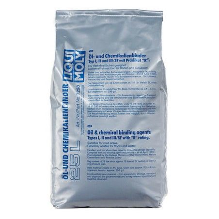 Absorbente de aceite &amp;amp; sustancias químicas Liqui Moly 25L - motoscamaralweb.com
