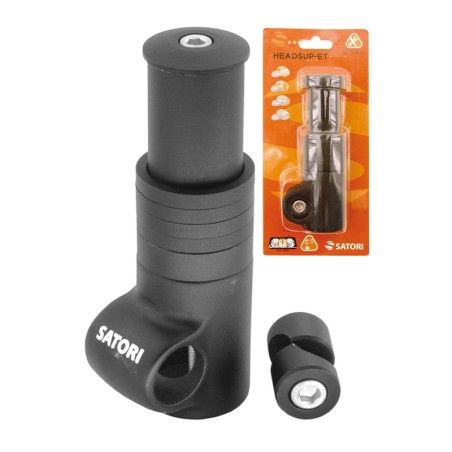 Elevador de potencia SATORI bicicleta Aluminio Negro - motoscamaralweb.com