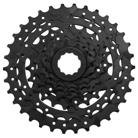 V BIKE Cassette SunRace CSM40 7 Velocidades Desarrollo 12/28T Tipo HG Negro - motoscamaralweb.com