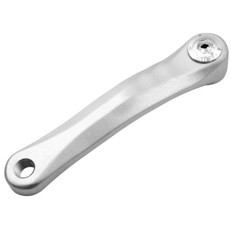 Biela izquierda alumnio 170mm Plata eje Rombo - motoscamaralweb.com