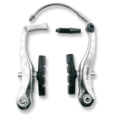 Juego de frenos de bicicleta ALHONGA V-Brake Aluminio Plata - motoscamaralweb.com
