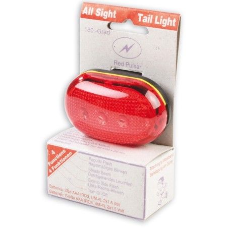 V BIKE Luz trasera LED + reflector bicicleta 3 funciones - motoscamaralweb.com