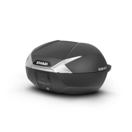 Baúl SHAD SH47 con catadióptrico blanco - motoscamaralweb.com