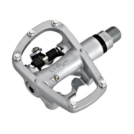 Par Pedales MTB Plataforma/Clip aluminio eje Cr-Mo sellado Wellgo R120B - motoscamaralweb.com