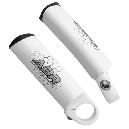 Apéndices de manillar ABR Hammer 6 - 110mm blancos - motoscamaralweb.com