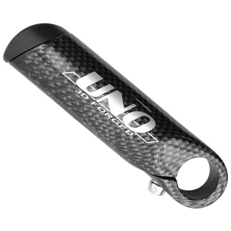 Apéndices de manillar UNO. 110mm. Anatómicos. Blancos - motoscamaralweb.com