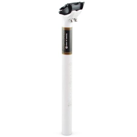 Tija de sillín UNO TS 717 - 350mm Ø30.9 Blanca / Negro - motoscamaralweb.com