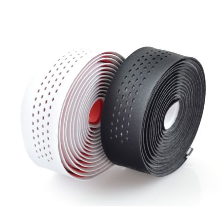 Cinta para manillar de carretera VELO microfibra perforada Blanca - motoscamaralweb.com