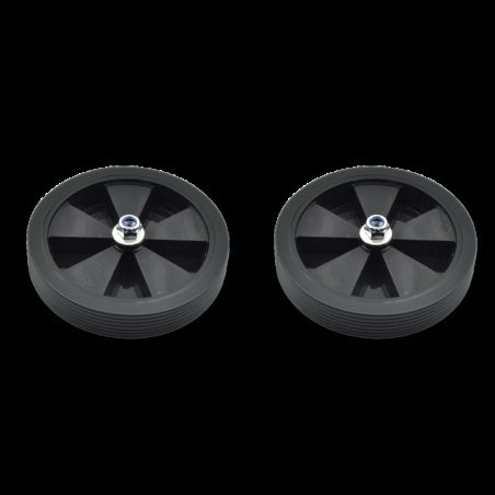 Par de ruedas completas para estabiciclo llanta negra - motoscamaralweb.com