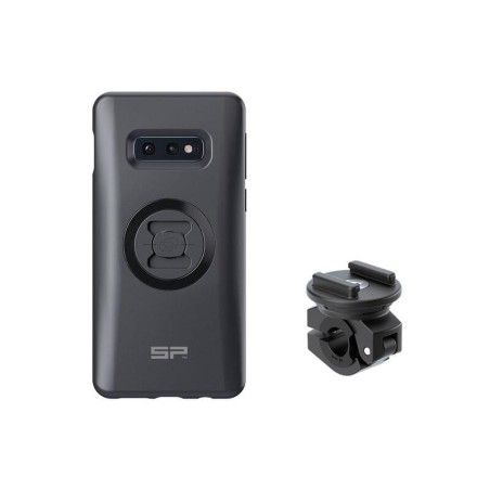 SP CONNECT Moto Bundle fixed on Mirror - Samsung S10E - motoscamaralweb.com