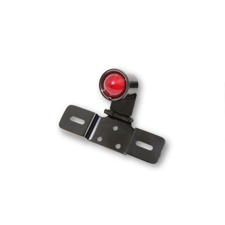 Piloto trasero LED SHIN YO Tipo 6 con soporte de matrícula ajustable - motoscamaralweb.com