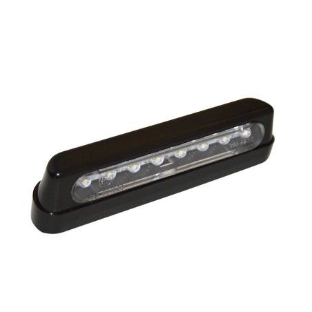 Luz de matrícula LED SHIN YO ABS negro - motoscamaralweb.com