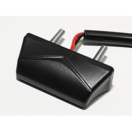 Luz de matrícula LED SHIN YO negro - motoscamaralweb.com